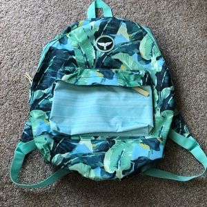Sand Cloud Tropical Palm Leaf Book Bag Backpack
